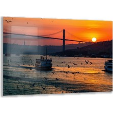 Exela Home Doğa Manzaralı Cam Tablo - Istanbul - Yatay Motif 02-038