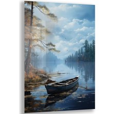 Exela Home Doğa Manzaralı Cam Tablo - Karışık - Dikey Motif 01-044