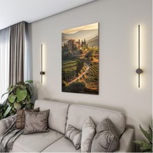 Exela Home Doğa Manzaralı Cam Tablo - Karışık - Dikey Motif 01-073