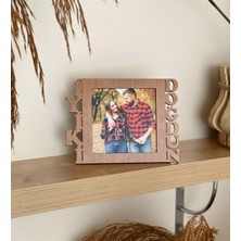 Giftmoda İyiki Doğdun Fotoğraf Standlı Mdf Çerçeve Ahşap