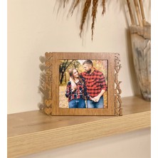 Giftmoda Seni Seviyorum Fotoğraf Standlı Mdf Çerçeve Ahşap