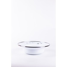 Emaylab Motto Emaye Çukur Makarna ve Salata Tabağı 24CM