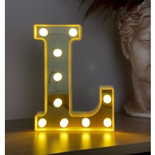 Giftmoda 3D Işıklı Led Harf Dekoratif Aydınlatma Büyük Boy