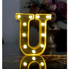 Giftmoda 3D Işıklı Led Harf Dekoratif Aydınlatma Büyük Boy