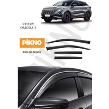 Chery Omoda 5 Kromlu Cam Rüzgarlığı 4lü