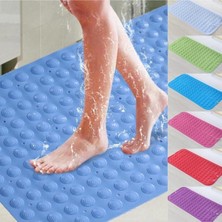 Silikon Vantuzlu Masajlı Banyo Duş Kaydırmaz Paspas Duşakabin Paspası. Ayak Kaydırmaz 40*80 cm