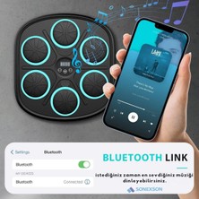 Boks Eğitim Makinesi Müzikli Bluetooth Hoparlör Boks Egzersizi Makinesi