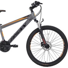 Bisan Cooper Dağ Bisikleti 37 cm Md 27.5 Jant 21 Vites Füme Siyah Turuncu