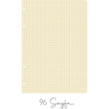 Victoria's Journals Ringo Defter Yedeği A5 96 Sayfa 100 Gram Ivory Kareli