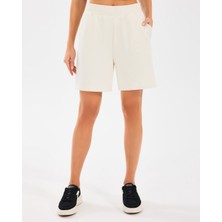 Skechers W Essential 5 Inch Sweatshort Kadın Offwhite Şort S2510035-102
