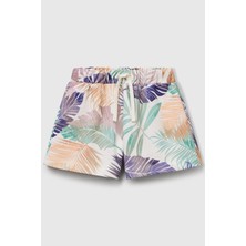 United Colors Of Benetton Desenli Pamuklu Regular Fit Normal Bel Short Kız Çocuk Short 35UJC903F