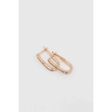Glare Jewellery Taş Detaylı Oval Model Vip Küpe
