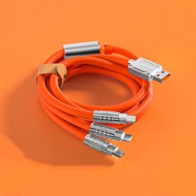 ITHINK 3IN1 METAL BAŞLIKLI ÇOKLU ŞARJ KABLOSU K50 TYPE-C  MİCRO LINGHTNING