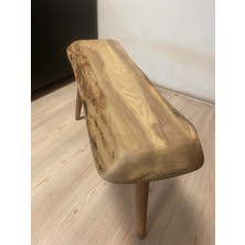 Kastawoods 2180048 Ceviz El Yapımı Kütük Orta Sehpa 84 x 27, Yükseklik:46