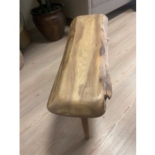 Kastawoods 2180048 Ceviz El Yapımı Kütük Orta Sehpa 84 x 27, Yükseklik:46