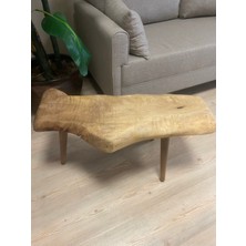 Kastawoods 2180049 Ceviz El Yapımı Kütük Orta Sehpa 81,5 x 34, Yükseklik:47
