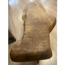 Kastawoods 2180049 Ceviz El Yapımı Kütük Orta Sehpa 81,5 x 34, Yükseklik:47