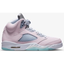 Nike Air Jordan 5 Retro Se Leather Sneaker Hakiki Deri Bilekli Reflektörlü Günlük Spor Ayakkabı Pembe