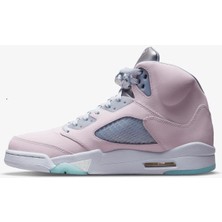Nike Air Jordan 5 Retro Se Leather Sneaker Hakiki Deri Bilekli Reflektörlü Günlük Spor Ayakkabı Pembe