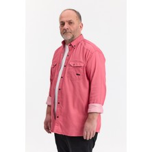 Erkek Slim Fit Dar Kalıp Likralı Kot Gömlek