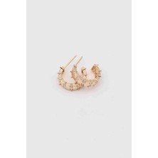 Glare Jewellery Gold Taşlı Model Küpe