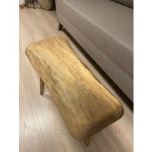 Kastawoods 2180053 Ceviz El Yapımı Kütük Orta Sehpa 68 x 32, Yükseklik:46