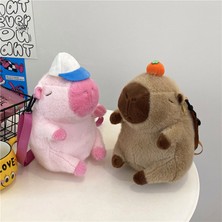 Jayus Capybara Sırt Çantası Sevimli Peluş Oyuncak Bebek Bebek Tatil Hediyesi (Yurt Dışından)