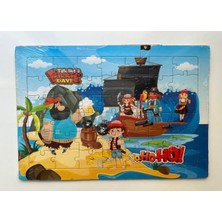 Çocuk Puzzle Orta Boy 42 Parçalı 4 Adet