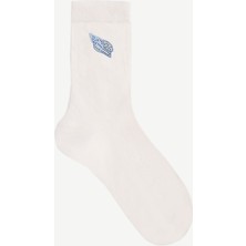 Yargıcı Nakış Detaylı Uzun Çorap