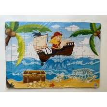 Çocuk Puzzle Orta Boy 42 Parçalı 4 Adet