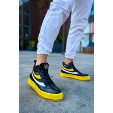 Pabucmarketi Bağcıklı Erkek Sneaker Bot Sarı