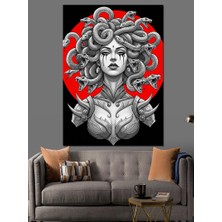 Medusa Sanat Tasarımı Dekoratif Kanvas - Mdf Ahşap Tablo