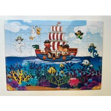Çocuk Puzzle Büyük Boy 72 Parça 4 Adet