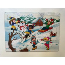Çocuk Puzzle Büyük Boy 72 Parça 4 Adet