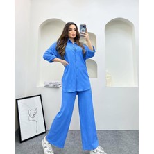 Ella Stylee Oversize Gömlek Pantolon Ikili Takım