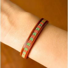 Helenist Design Kahve Deri Bileklik