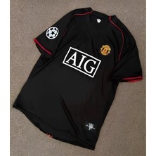 Andream 2008 Ronalo Siyah M.United Retro Futbol Çocuk Forması 4'Lü Set
