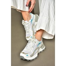 Fox Shoes S312213109 Beyaz Kalın Tabanlı Spor Ayakkabı Sneakers