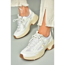 Fox Shoes U312414209 Beyaz Kalın Tabanlı Spor Ayakkabı Sneakers