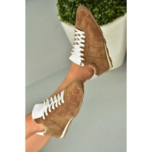 Fox Shoes U312311602 Taba Hakiki Süet Spor Ayakkabı