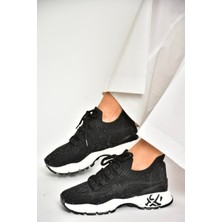 Fox Shoes U602915104 Siyah Kumaş Spor Ayakkabı Sneakers
