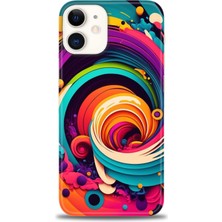 gmotp iPhone 12 Kılıf Hd Baskılı - Renk Hortumu