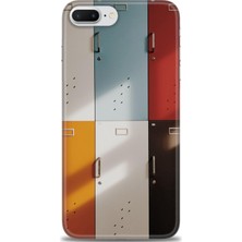gmotp iPhone 8 Plus Kılıf Hd Baskılı - Renkli Kapılar
