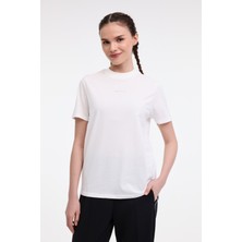 Lumberjack WL ROBI 11MS468 5FX Beyaz Kadın Kısa Kol T-Shirt