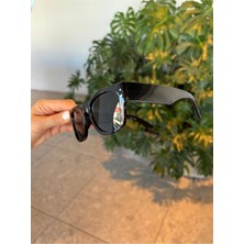 Funeyes Mega Unisex Siyah Kalın Güneş Gözlüğü Megawafy