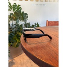 Funeyes Mega Unisex Siyah Kalın Güneş Gözlüğü Megawafy