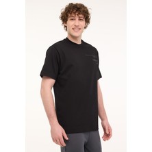 Lotto M-Zalde Tee 5fx Siyah Erkek Kısa Kol T-Shirt