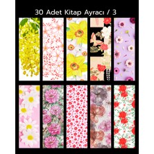 30'lu Kitap Ayracı Seti - Çiçekler