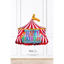 Sirk Folyo Balon Sirk Konsept Doğum Günü Balonu
