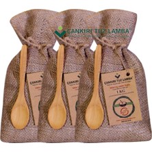 3 Adet 1 kg Taş Değirmende Öğütülmüş Çankırı Kristal Kaya Tuzu